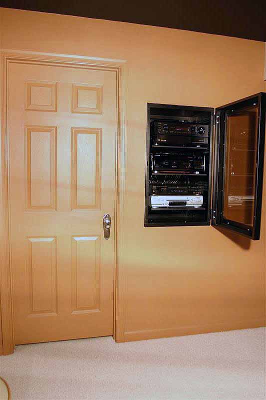 Anyone Build In Wall Rack Glass Door For Centralized A V Gear